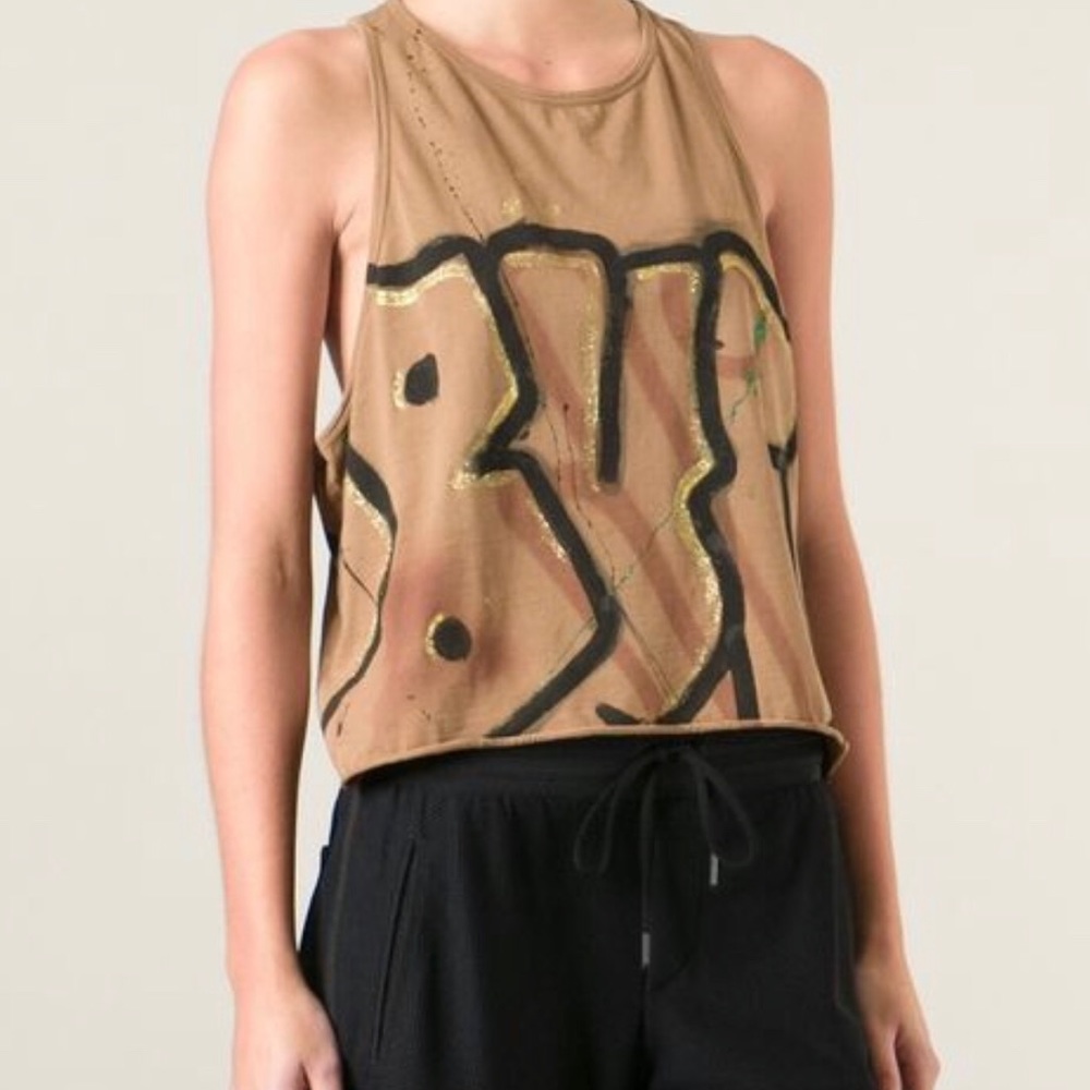 Faith Connexion Brand New Graffiti Print Tank Sz S